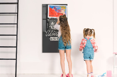 Magnetická nástěnka na zeď Retro plakát