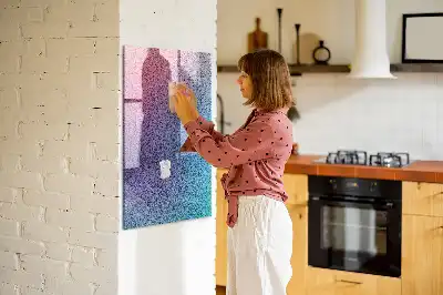 Magnetická kreslící tabule obrázek s motivem gradientní abstrakce