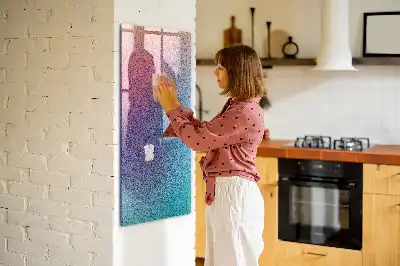 Magnetická kreslící tabule obrázek s motivem gradientní abstrakce
