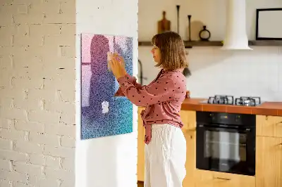 Magnetická kreslící tabule obrázek s motivem gradientní abstrakce