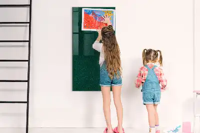 Magnetická psací tabule se vzorem listnatých linií