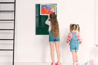 Magnetická psací tabule se vzorem listnatých linií