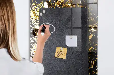 Magnetická kreslící tabule zlaté konfety