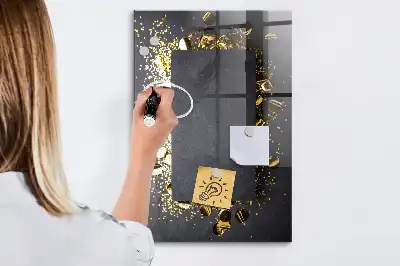 Magnetická kreslící tabule zlaté konfety