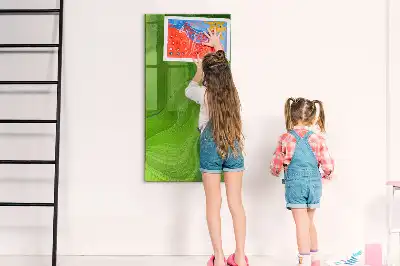 Magnetická psací tabule s motivem abstrakce vlny