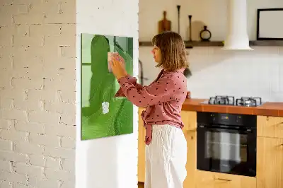 Magnetická psací tabule s motivem abstrakce vlny