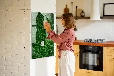 Magnetická kreslící tabule ve tvaru plotu z listů