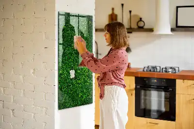Magnetická kreslící tabule ve tvaru plotu z listů