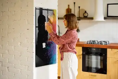 Magnetická psací tabule barevná