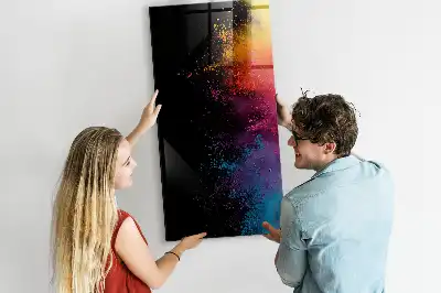 Magnetická psací tabule barevná