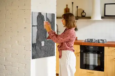 Magnetická psací tabule v designu textury skály