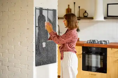 Magnetická psací tabule v designu textury skály