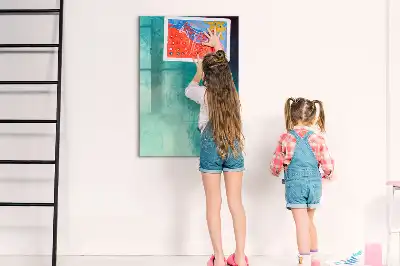 Magnetická kreslící tabule motiv mořské abstrakce