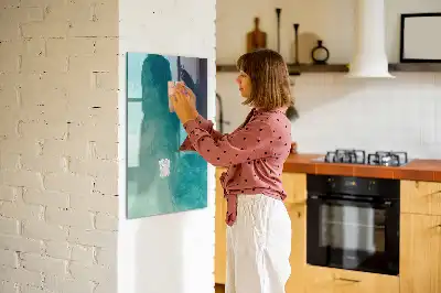 Magnetická kreslící tabule motiv mořské abstrakce