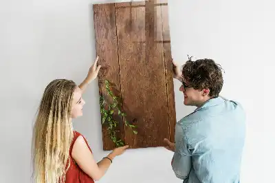Magnetická kreslící tabule v designu rustikálního dřeva