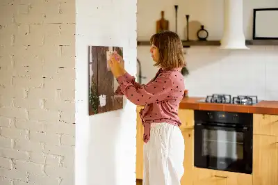 Magnetická kreslící tabule v designu rustikálního dřeva