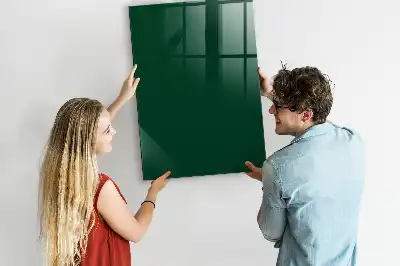 Magnetická psací tabule v lahvově zelené barvě