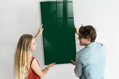 Magnetická psací tabule v lahvově zelené barvě