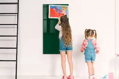 Magnetická psací tabule v lahvově zelené barvě
