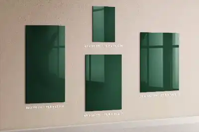 Magnetická psací tabule v lahvově zelené barvě