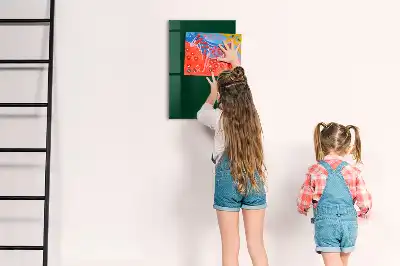 Magnetická psací tabule v lahvově zelené barvě