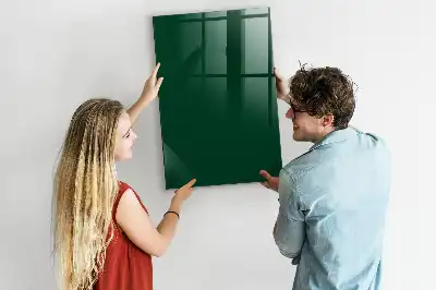 Magnetická psací tabule v lahvově zelené barvě