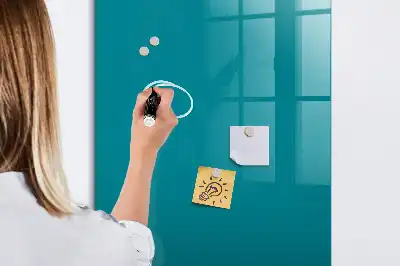 Magnetická psací tabule v mořské barvě