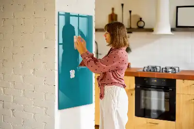 Magnetická psací tabule v mořské barvě