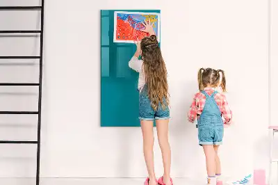 Magnetická psací tabule v mořské barvě