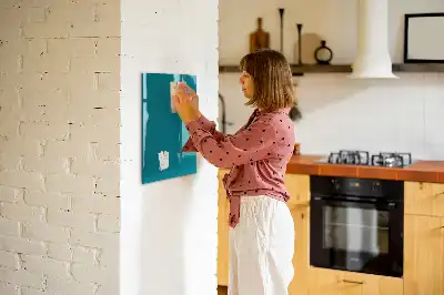Magnetická psací tabule v mořské barvě