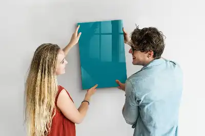 Magnetická psací tabule v mořské barvě