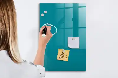 Magnetická psací tabule v mořské barvě