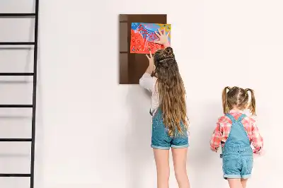 Magnetická psací tabule hnědá