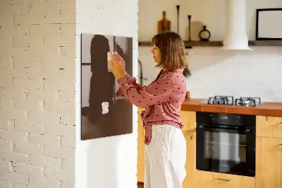 Magnetická psací tabule hnědá