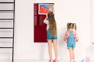Magnetická psací tabule vínová