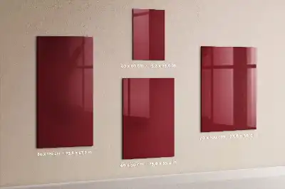 Magnetická psací tabule vínová