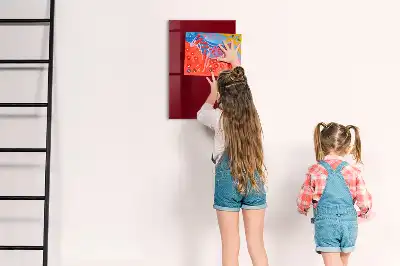 Magnetická psací tabule vínová
