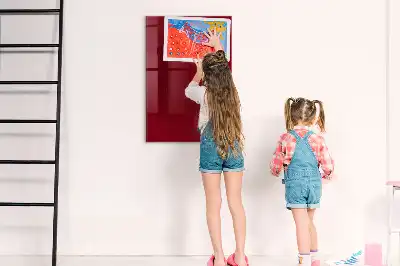 Magnetická psací tabule vínová