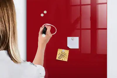Magnetická kreslící tabule v červené barvě