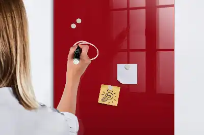 Magnetická kreslící tabule v červené barvě