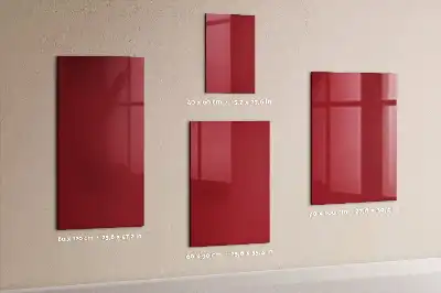 Magnetická kreslící tabule v červené barvě