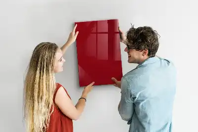 Magnetická kreslící tabule v červené barvě