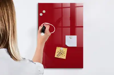 Magnetická kreslící tabule v červené barvě