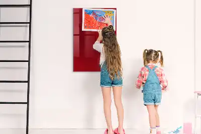 Magnetická kreslící tabule v červené barvě