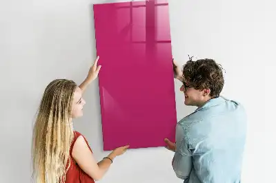 Magnetická psací tabule v sytě růžové barvě