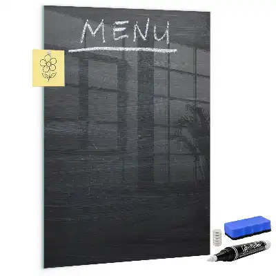 Magnetická psací tabule na menu