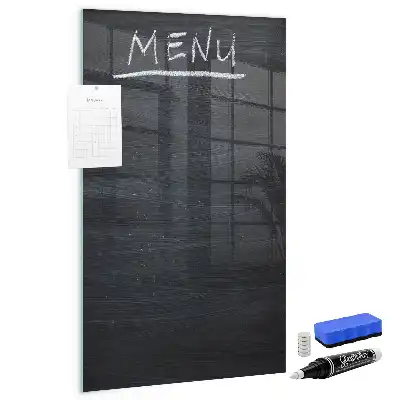 Magnetická psací tabule na menu