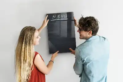 Magnetická psací tabule na menu