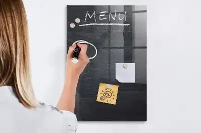 Magnetická psací tabule na menu