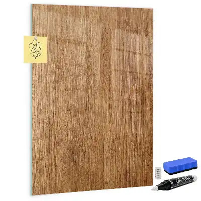 Magnetická kreslící tabule v dekoru teplého dřeva